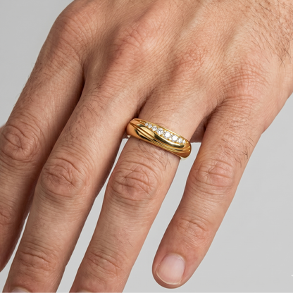  Yellow Gold Men’s Engagement Ring