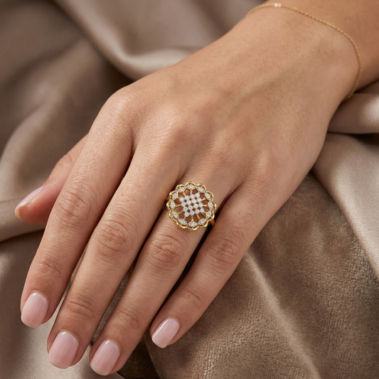  Cocktail Ring With Gli Certified Round-Cut Lab-Grown Diamonds