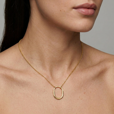 Round cut Lab-Grown Diamond Pendant With Chain