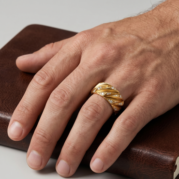 Yellow Gold Men’s Engagement Ring