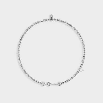 Luxury White Gold Bracelet Featuring Lab-Grown Diamonds