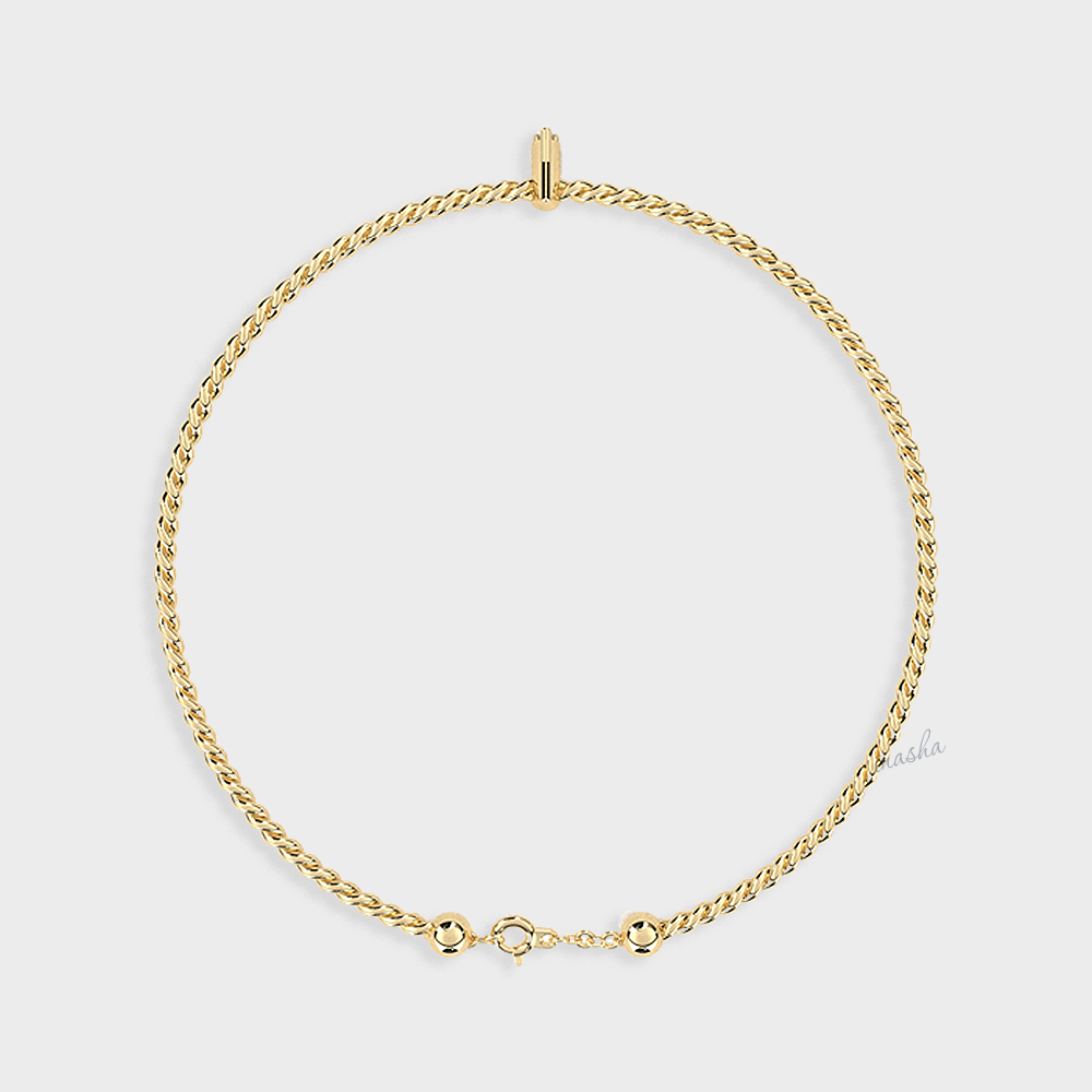 Hallmark Yellow Gold Round Cut Lab Diamond Bracelet