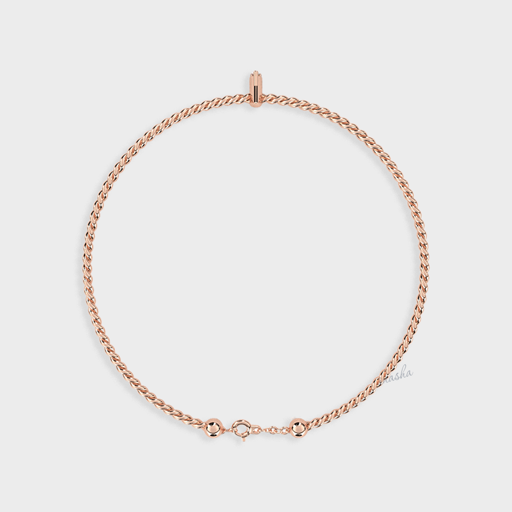 Luxury Rose Gold Lab-Grown Diamond Bracelet