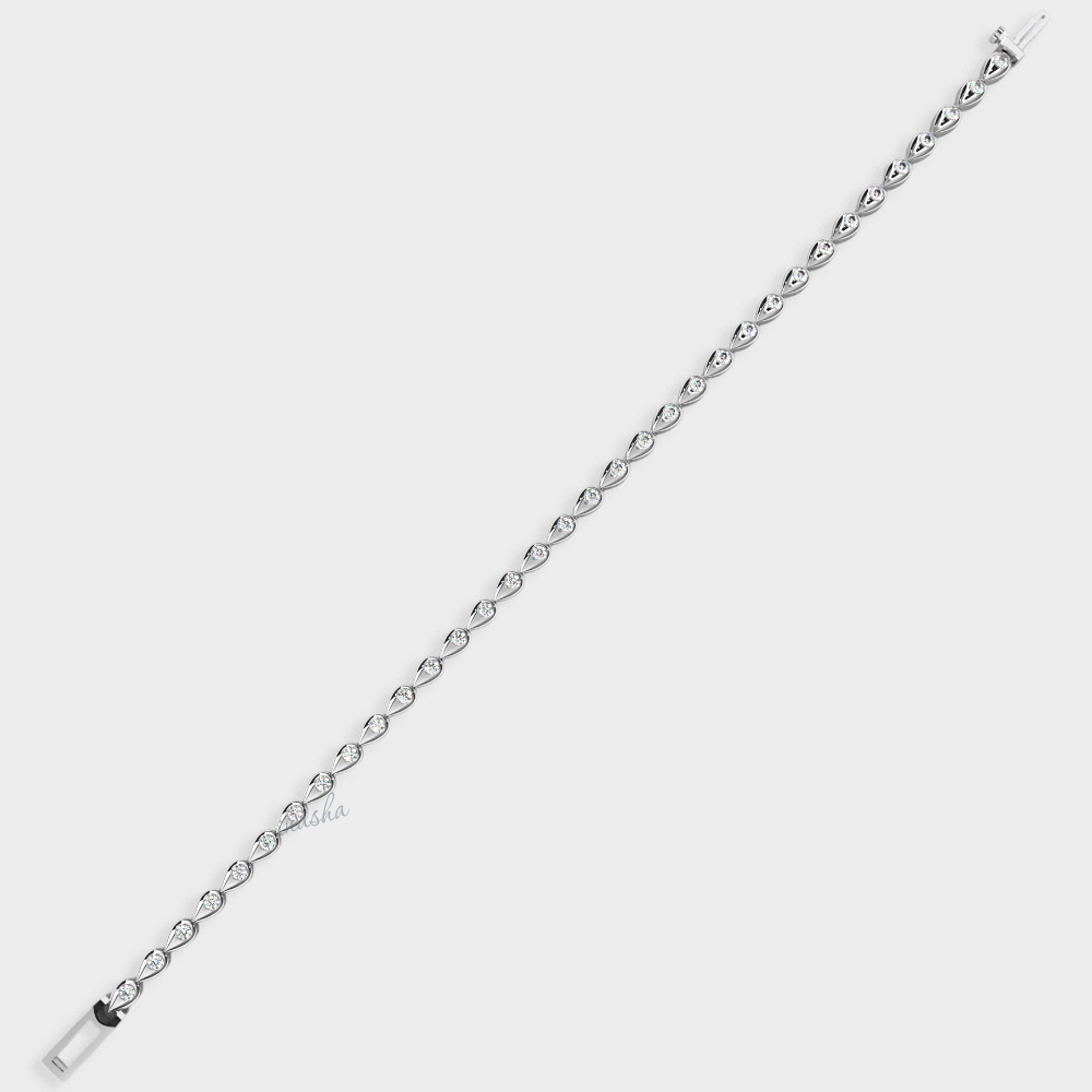 Timeless Lab-Grown Diamond Tennis Bracelet in Platinum