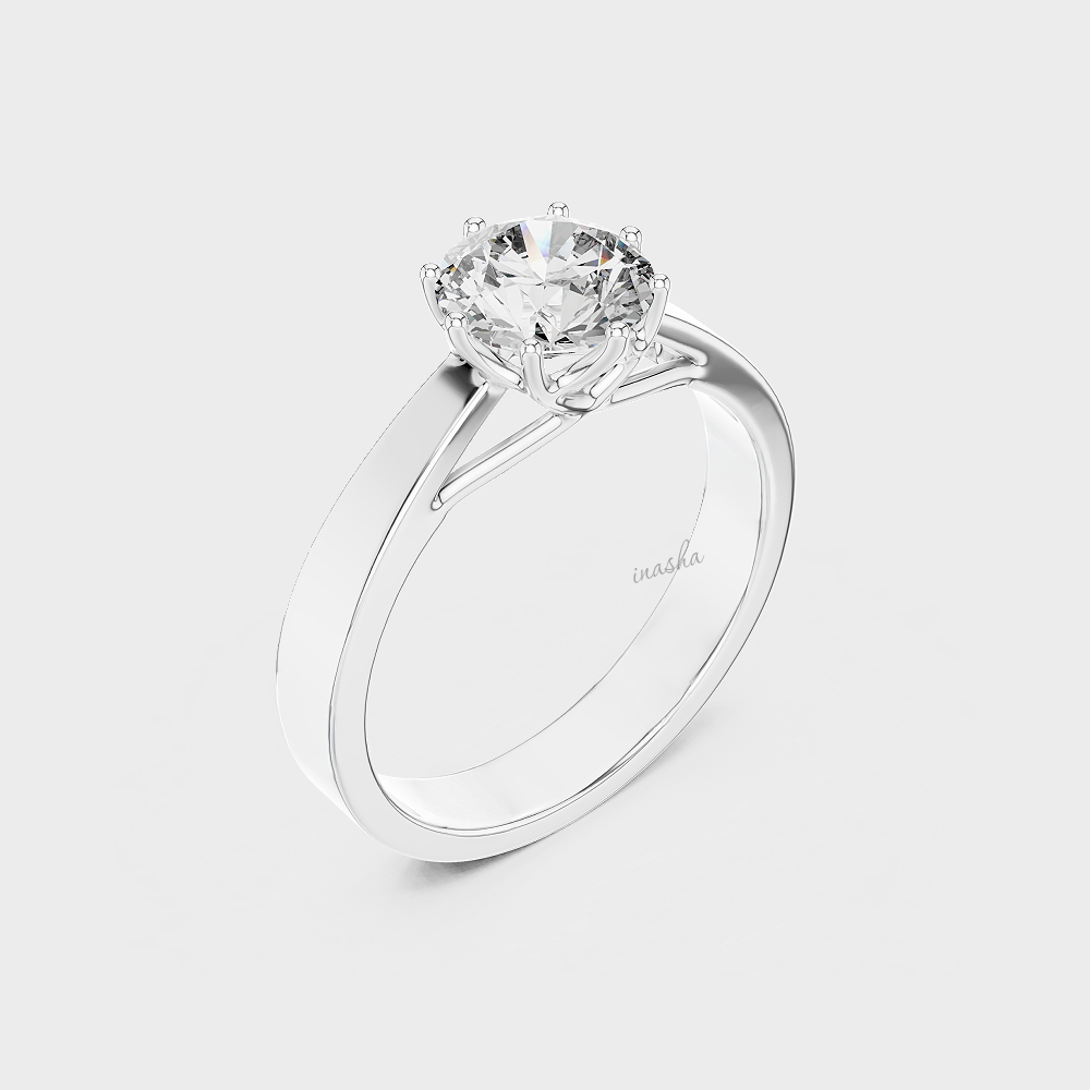 Platinum lab grown diamond engagement ring