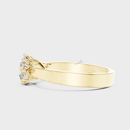 Hallmark gold lab grown diamond engagement ring