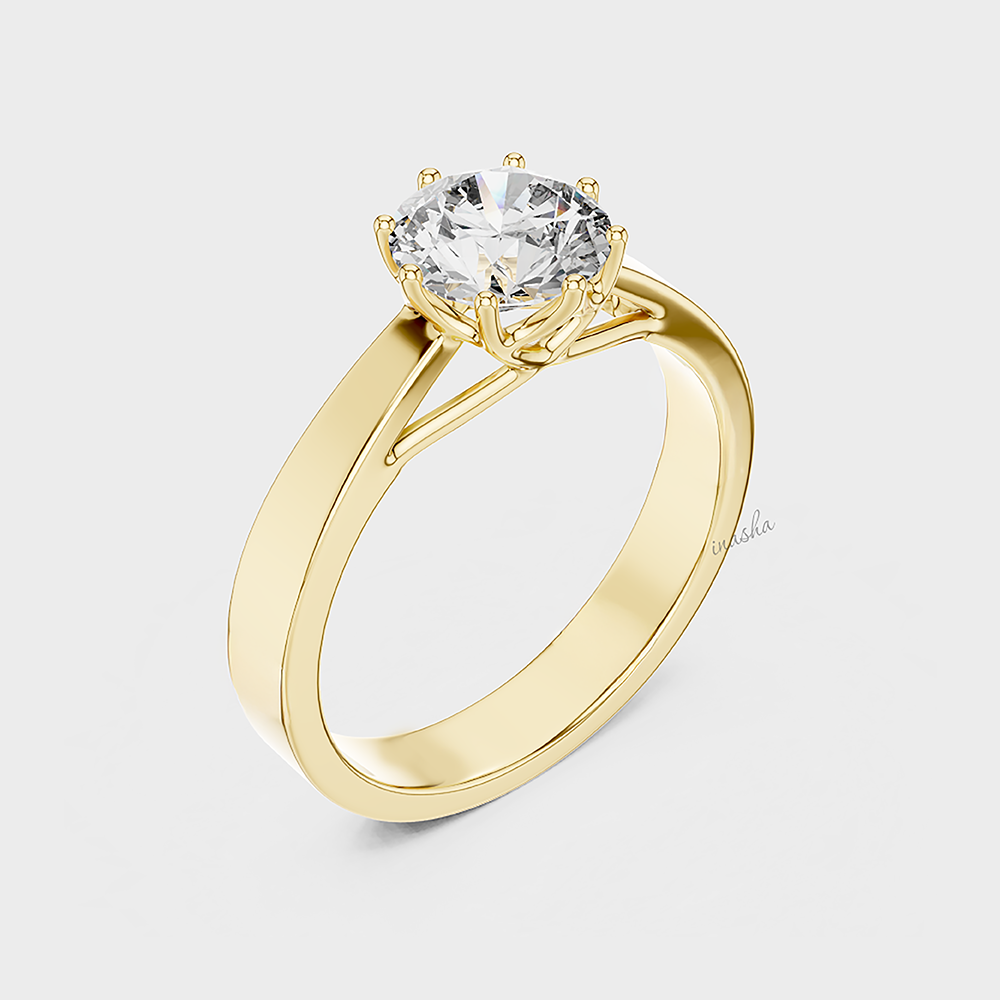 1 carat lab grown diamond engagement ring