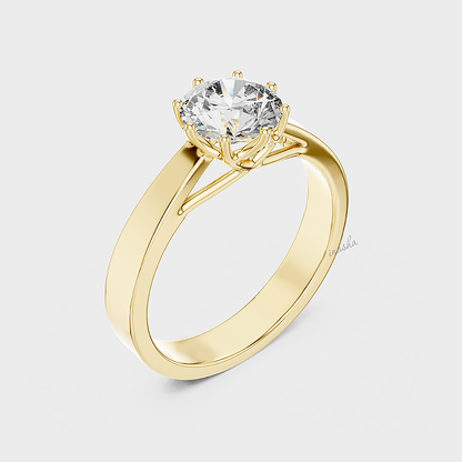 1 carat lab grown diamond engagement ring