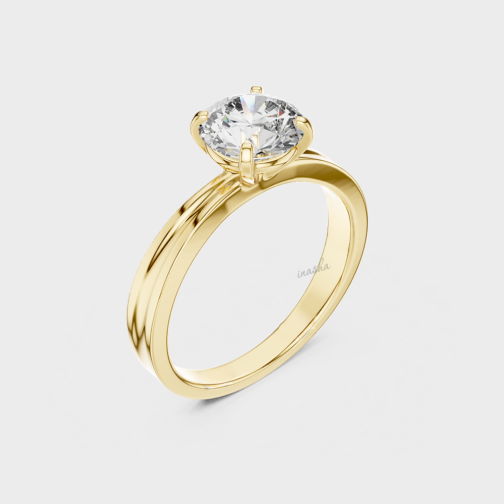 IGI certified lab grown diamond ring round cut