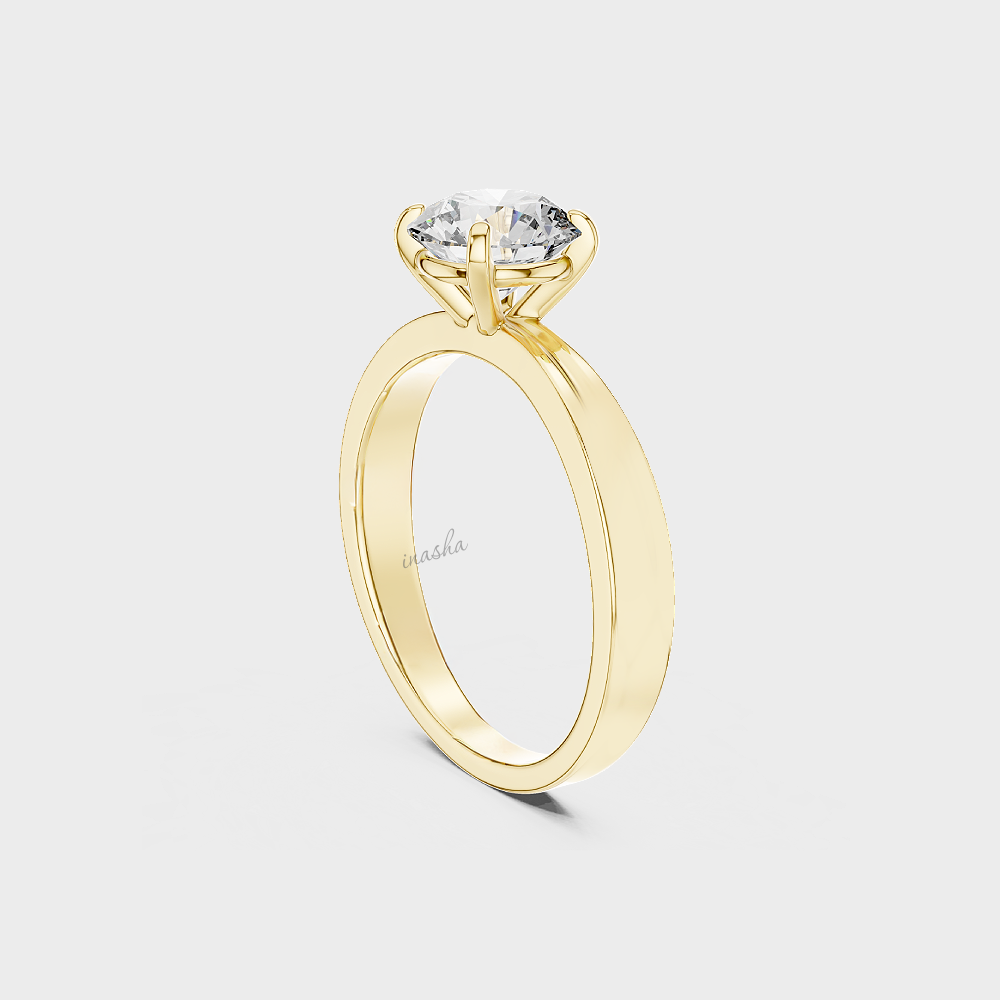 Hallmark gold lab grown diamond engagement ring