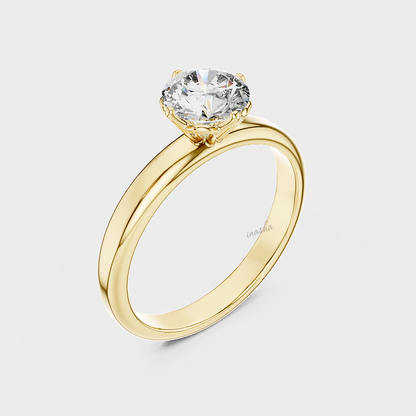 IGI certified lab grown diamond ring round cut