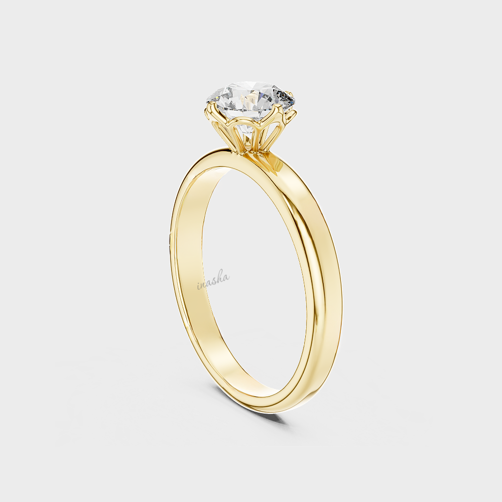 Hallmark gold lab grown diamond engagement ring