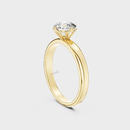 Hallmark gold lab grown diamond engagement ring