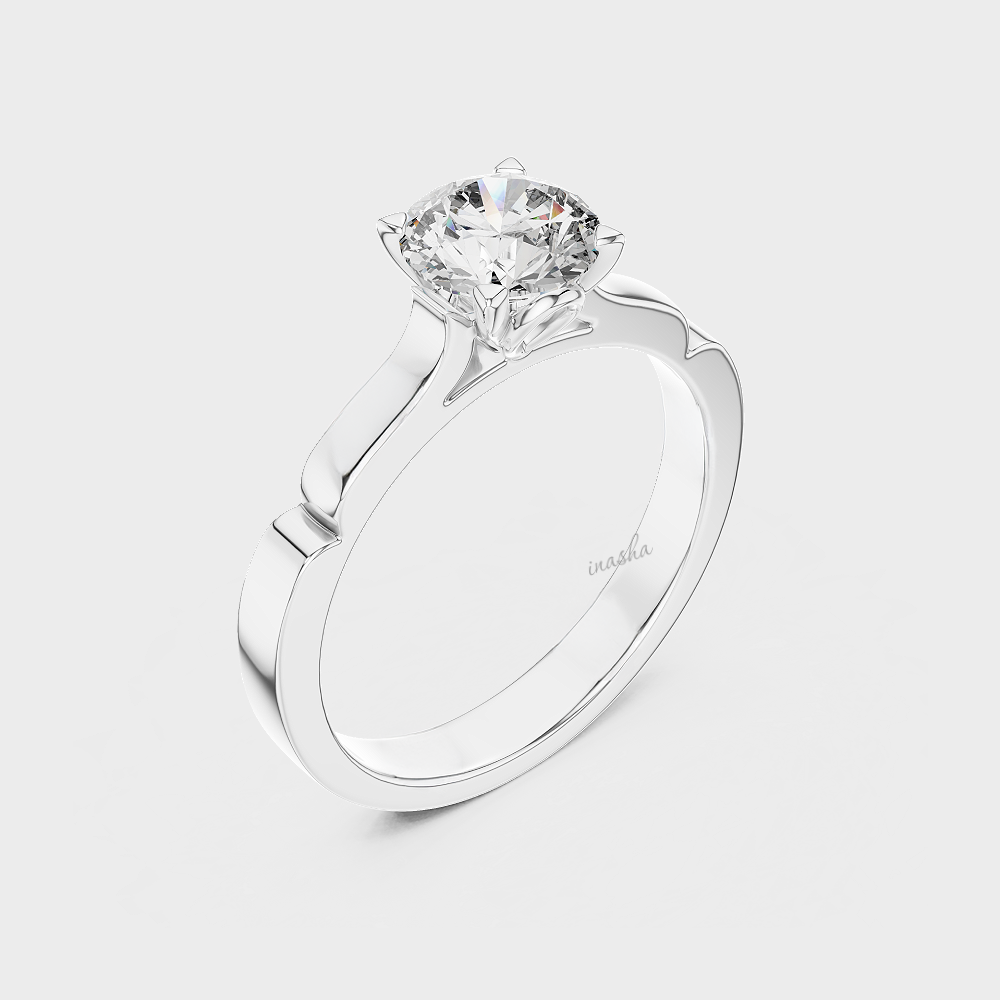 Platinum lab grown diamond ring 1 carat