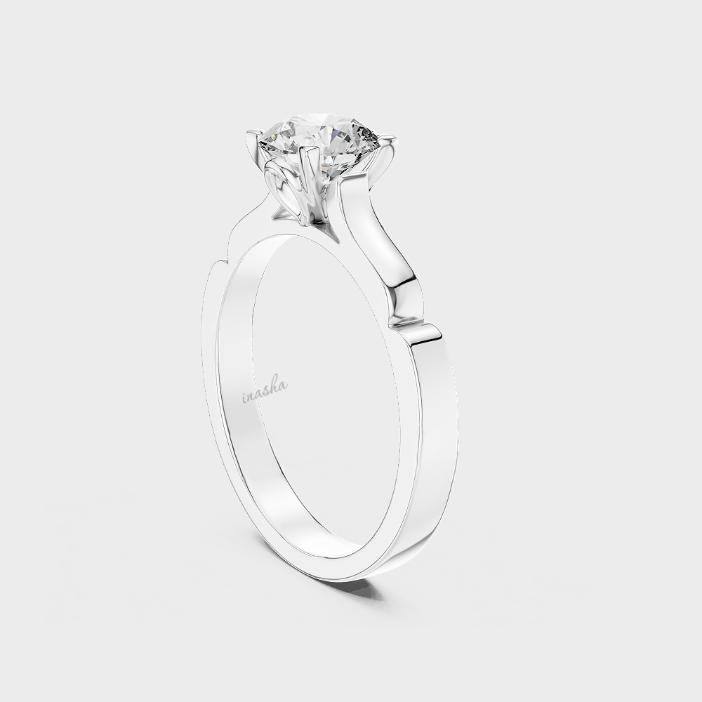 Timeless lab grown diamond engagement ring