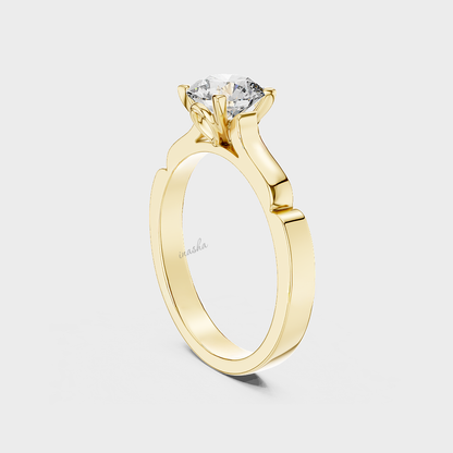 Hallmark gold lab grown diamond engagement ring
