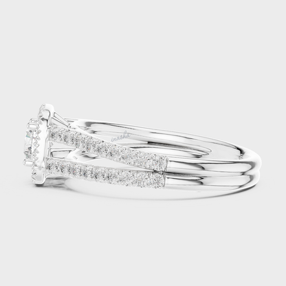 Luxury Round Lab Grown Diamond   Ring in Platinum