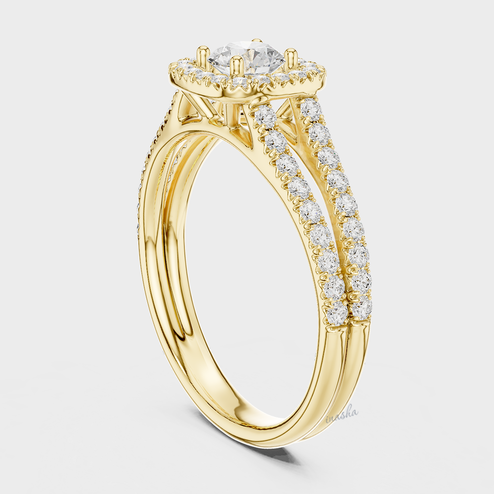 Sustainable Lab Diamond Ring in  Yellow Gold