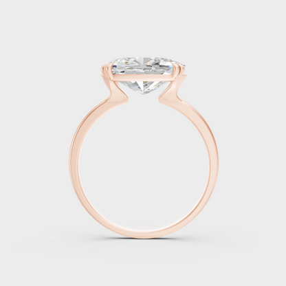 Rose Gold Luxury Cushion Diamond Engagement Jewelry