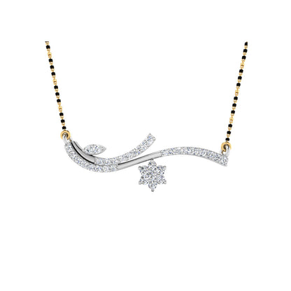 0.33 Carat Round Cut Lab-Grown Diamond Certified Mangalsutra