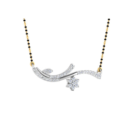 0.33 Carat Round Cut Lab-Grown Diamond Certified Mangalsutra