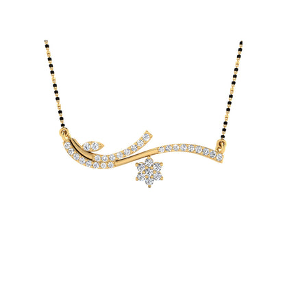 0.33 Carat Round Cut Lab-Grown Diamond Certified Mangalsutra