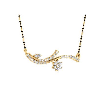 0.33 Carat Round Cut Lab-Grown Diamond Certified Mangalsutra