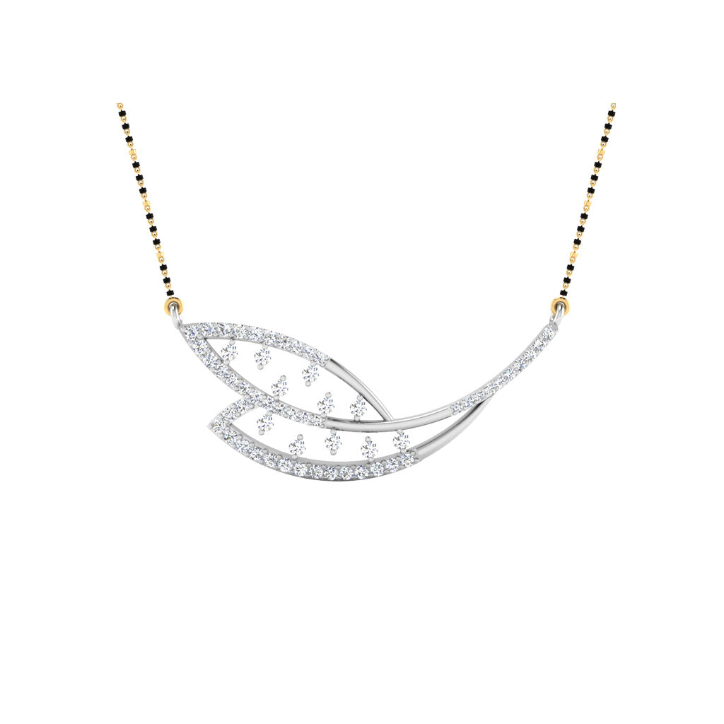 0.60 Carat Round Cut Lab-Grown Diamond Certified Mangalsutra