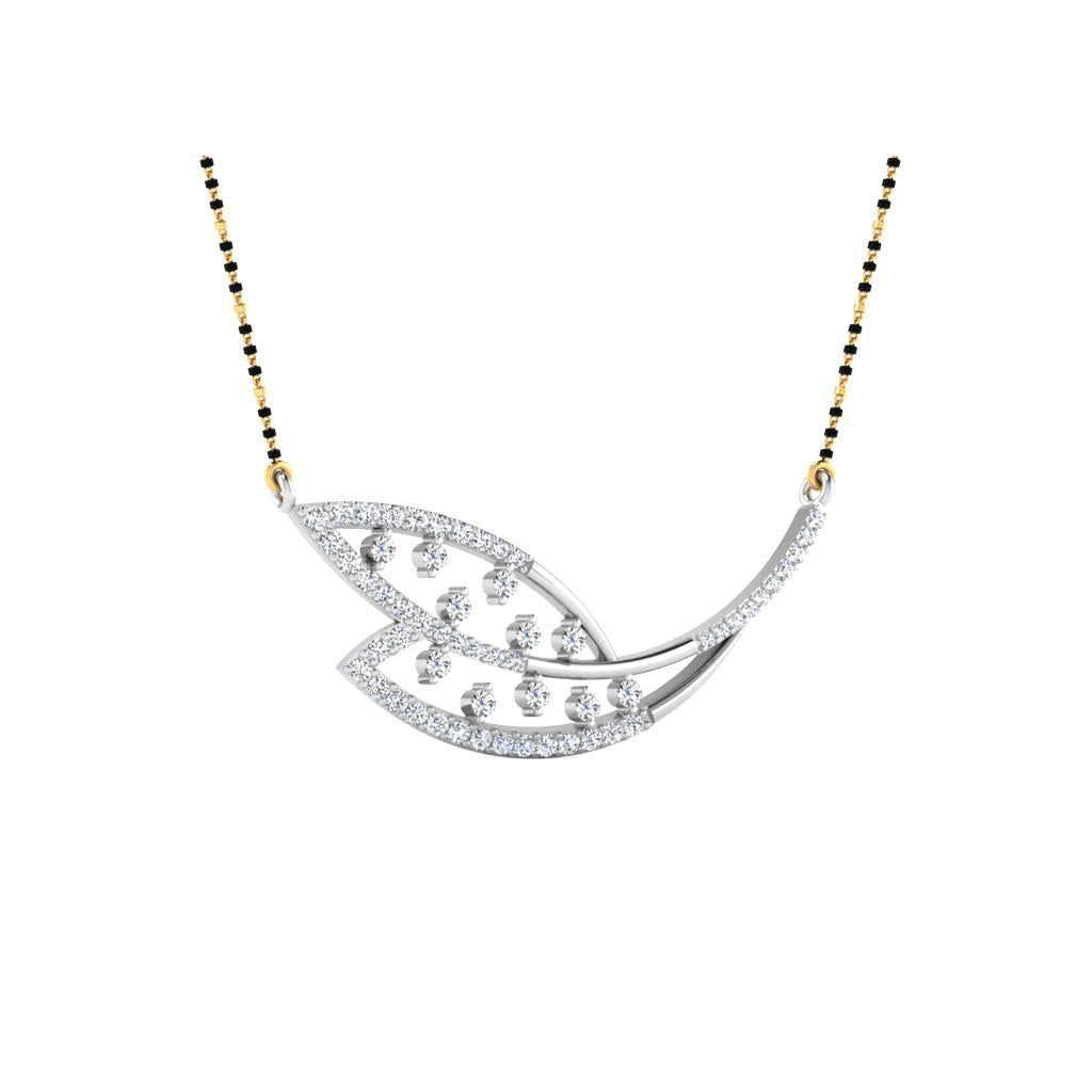 0.60 Carat Round Cut Lab-Grown Diamond Certified Mangalsutra