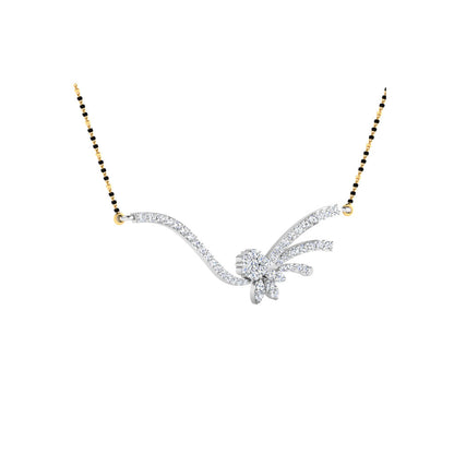 0.46 Carat Round Cut Lab-Grown Diamond Certified Mangalsutra
