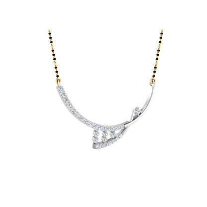 0.32  Carat Round Cut Lab-Grown Diamond Certified Mangalsutra