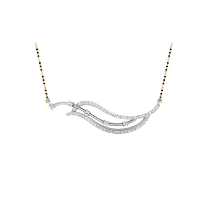 0.43  Carat Round Cut Lab-Grown Diamond Certified Mangalsutra