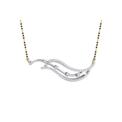 0.43  Carat Round Cut Lab-Grown Diamond Certified Mangalsutra
