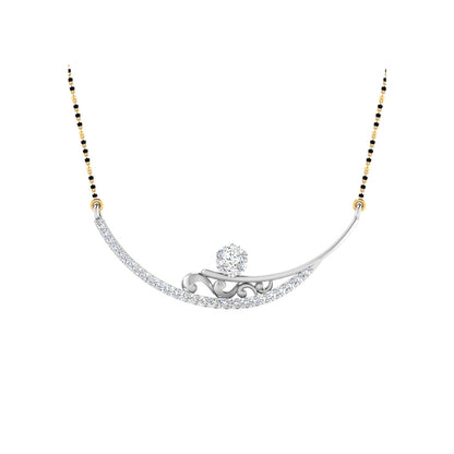 0.33  Carat Round Cut Lab-Grown Diamond Certified Mangalsutra