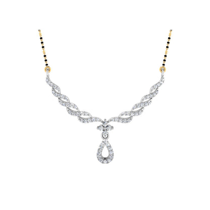 0.33 Carat Round Cut Lab-Grown Diamond Certified Mangalsutra