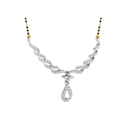0.33 Carat Round Cut Lab-Grown Diamond Certified Mangalsutra