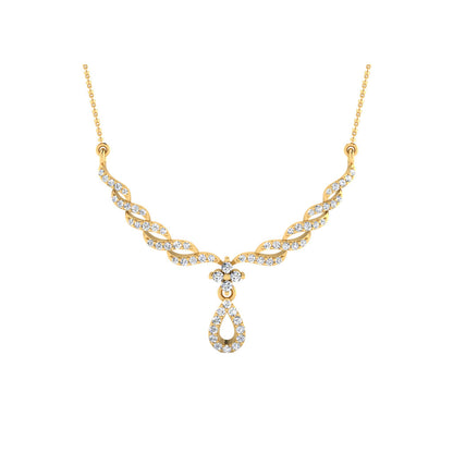 0.33 Carat Round Cut Lab-Grown Diamond Certified Mangalsutra
