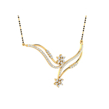 0.60 Carat Round Cut Lab-Grown Diamond Certified Mangalsutra