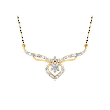 0.38 Carat Round Cut Lab-Grown Diamond Certified Mangalsutra In