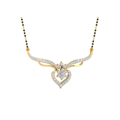 0.38 Carat Round Cut Lab-Grown Diamond Certified Mangalsutra In