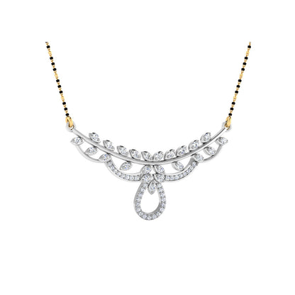 0.40 Carat Round Cut Lab-Grown Diamond Certified Mangalsutra In