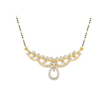 0.40 Carat Round Cut Lab-Grown Diamond Certified Mangalsutra In