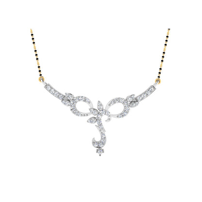 0.47  Carat Round Cut Lab-Grown Diamond Certified Mangalsutra In