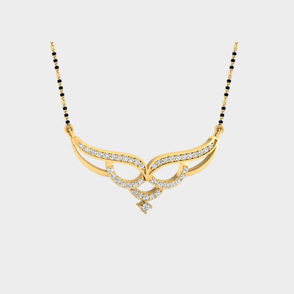 Graceful Yellow Gold Mangalsutra featuring Certified Lab-Grown Diamond