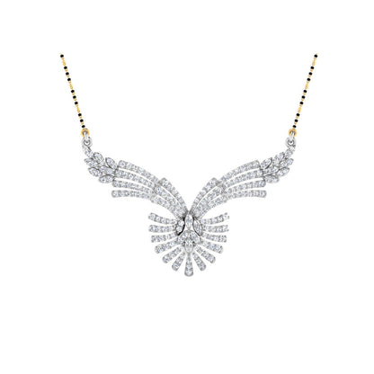 1.09 Carat Round Cut Lab-Grown Diamond Certified Mangalsutra In