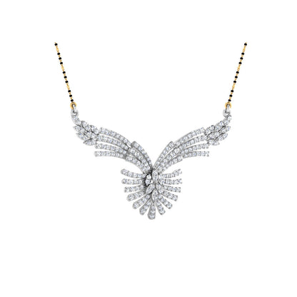 1.09 Carat Round Cut Lab-Grown Diamond Certified Mangalsutra In