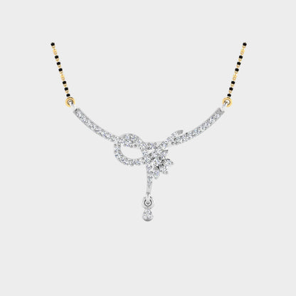 0.29ct White Gold Lab-Grown Diamond Mangalsutra for Subtle Luxury