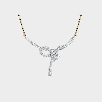 Contemporary White Gold Mangalsutra for Sustainable Jewelry Lovers