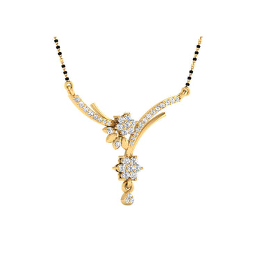 0.29  Carat Round Cut Lab-Grown Diamond Certified Mangalsutra In
