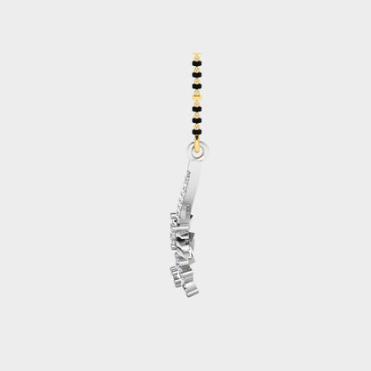 Customizable Platinum Diamond Mangalsutra for Sustainable Wedding Jewelry